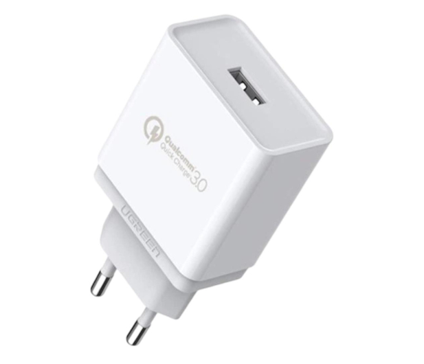 UGREEN Szybka ładowarka sieciowa Quick Charge 3.0 18W 3A USB biały 6957303811335 - 1293374 - zdjęcie